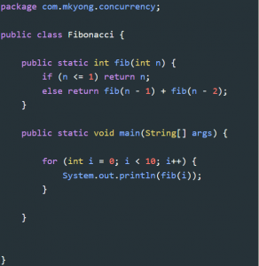 fibonacci sequence in java 2